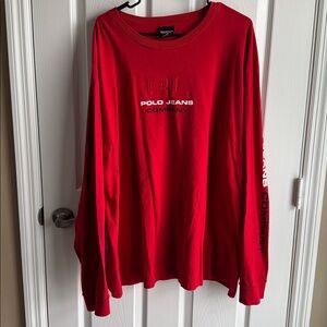Polo by Ralph Lauren Red Long Sleeve Tee